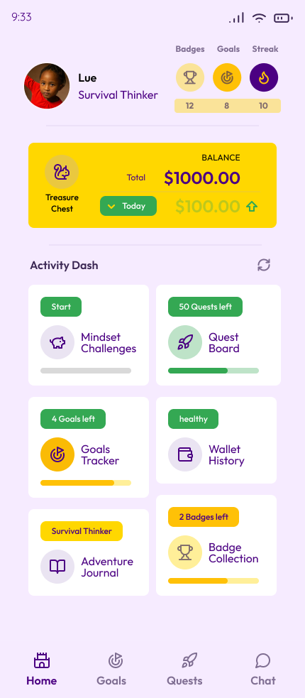 Screenshot of a mobile app interface